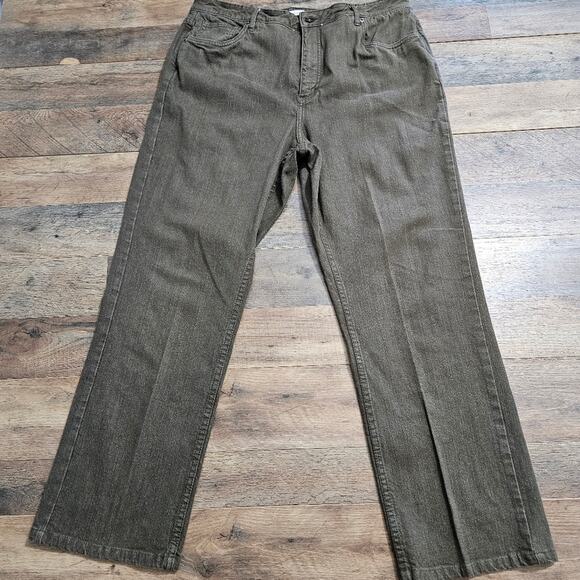 Coldwater Creek Jeans Womens Green Denim Plus Size 16 High Rise Ankle Casual - Picture 2 of 12
